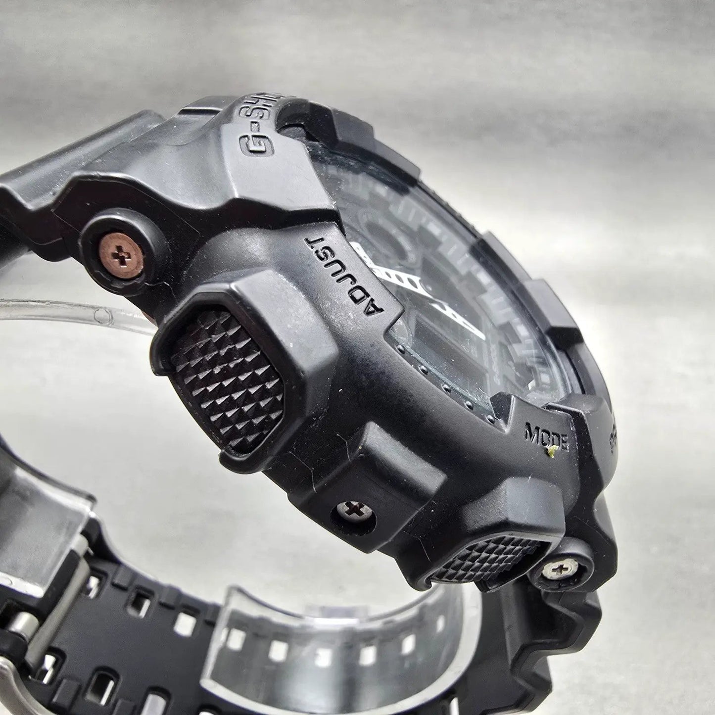 Casio G-Shock GA-100 Watch Men 50mm Black Dial Black Chrono Alarm New Battery KL3