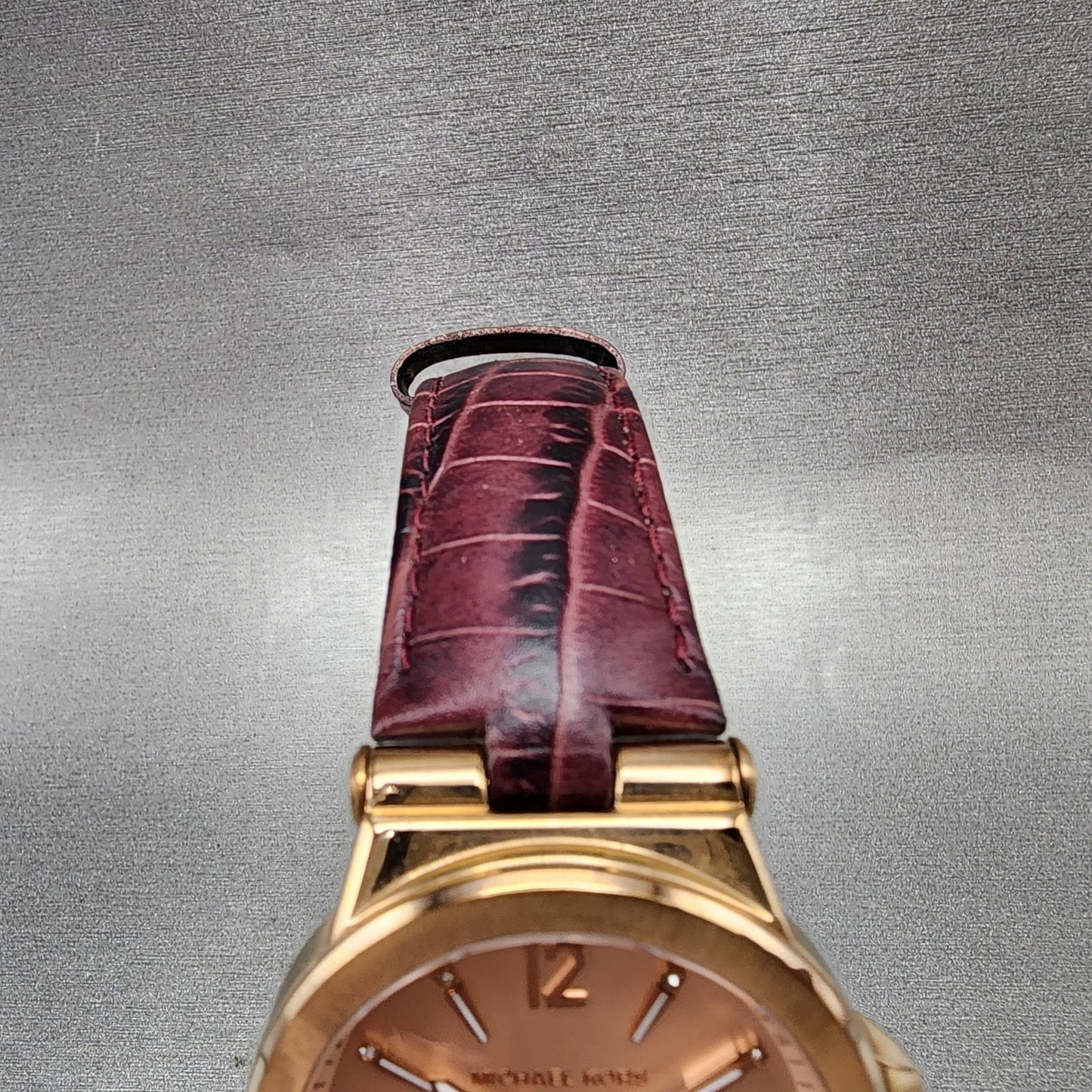 Michael Kors Dylan Watch Women 38mm Rose Dial Rose Gold Tone Date New Battery4