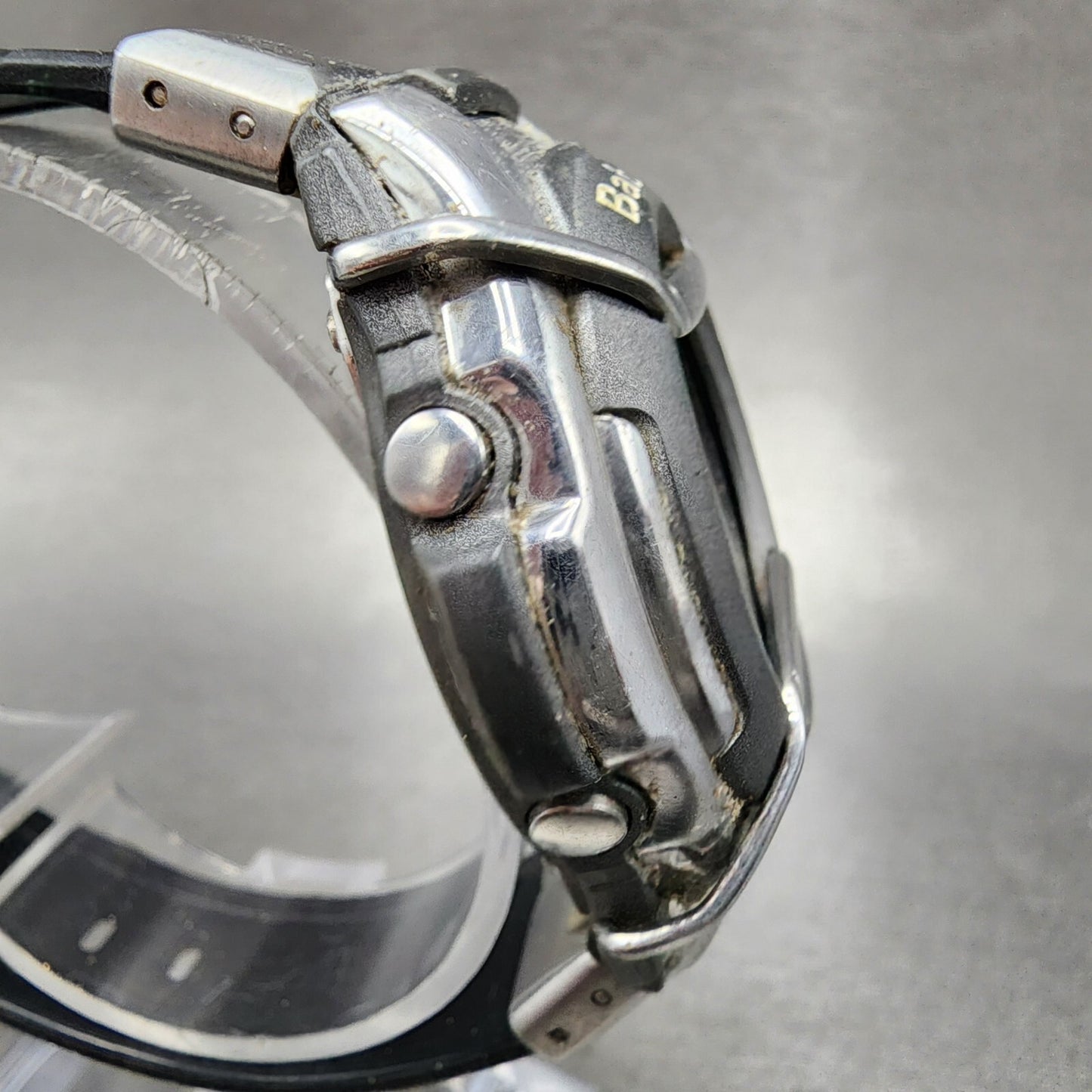 Casio BabyG Watch Women 42mm Digital Silver Tone alarm Chrono MSG133 New Batt3