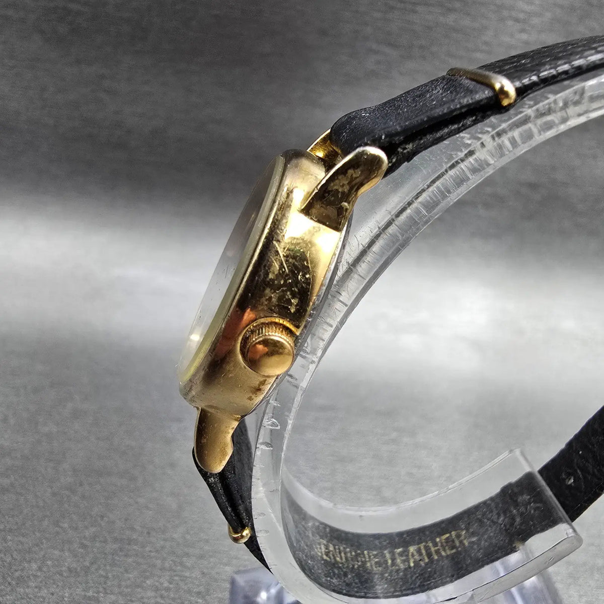 Citizen CQ Watch Women 22mm Black Dial Gold Tone Oval 4031-982568 New Battery 782