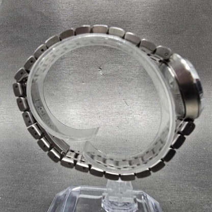 Movado Automatic Watch Women 27mm Black Dial Silver Tone Round 0606919 Runs8