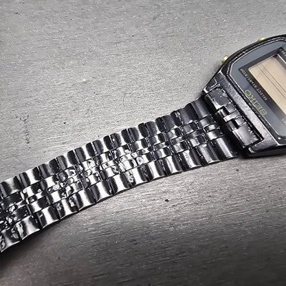 Seiko Digital Watch Men 33mm LCD Black Tone Alarm Chronograph A904-5019 PARTS7