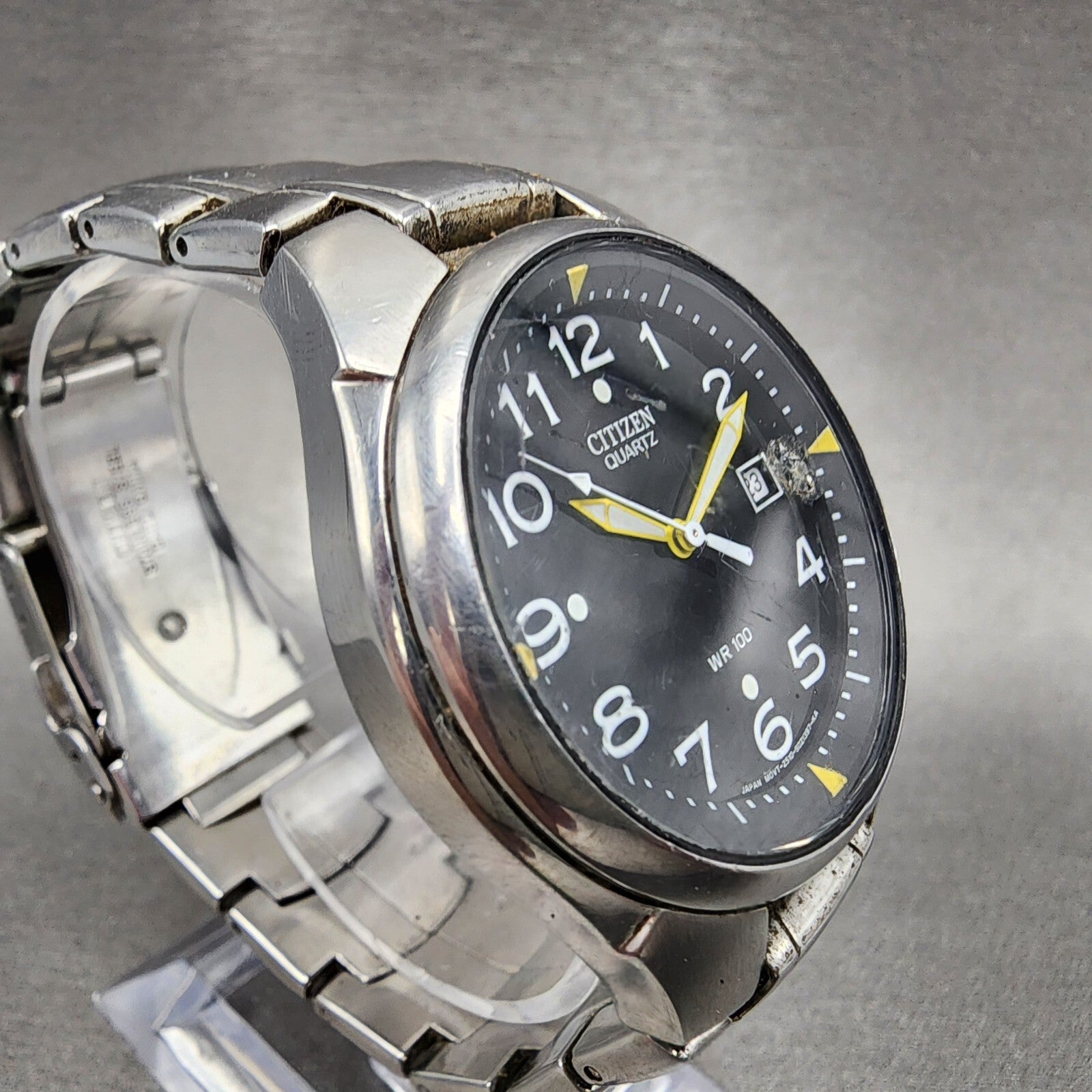 Citizen Watch Men 39mm Black Dial Stainless Steel Date Round New Battery3