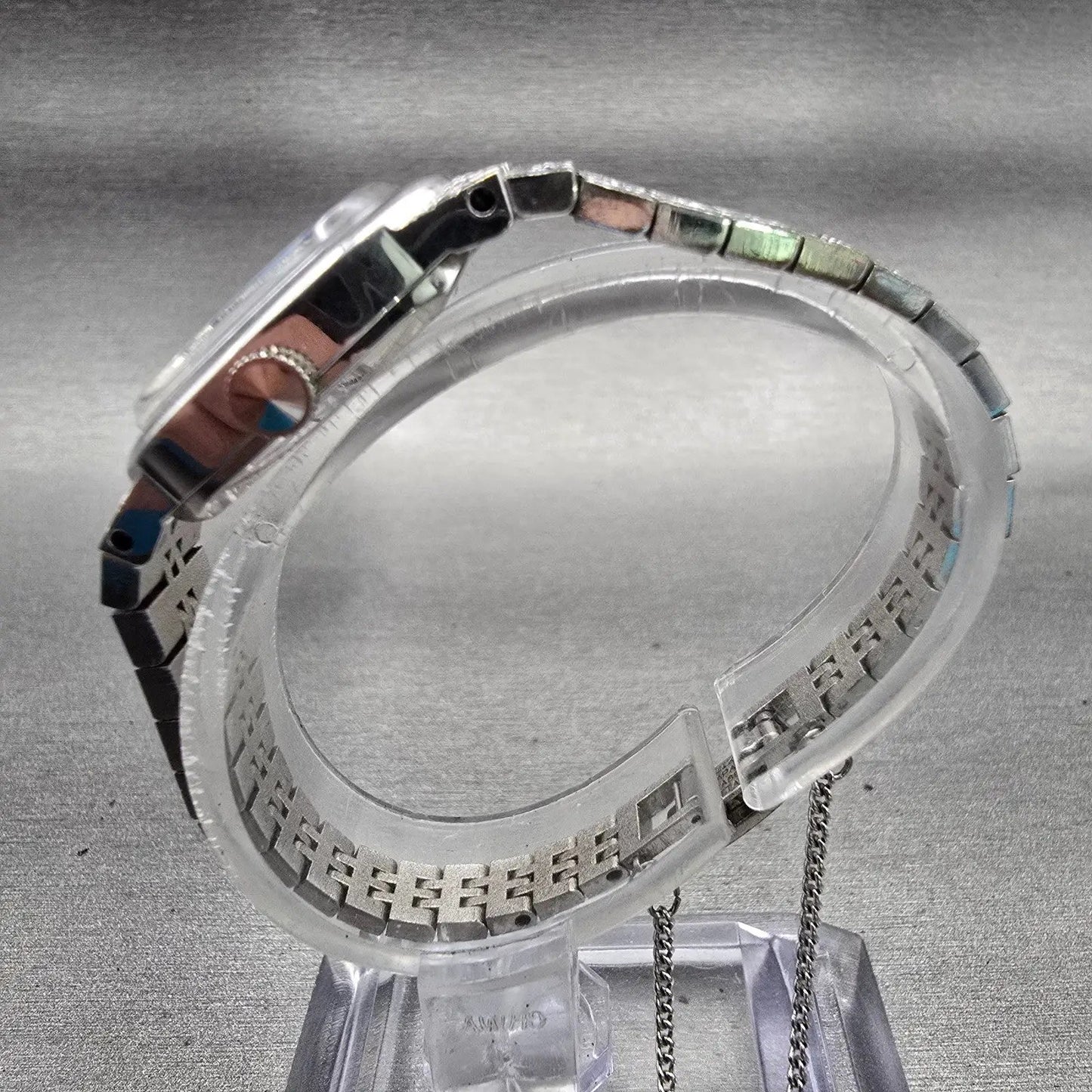 Seiko Watch Women 16mm Blue Dial Silver Tone Manual Wind 11-8309 Works VTG6