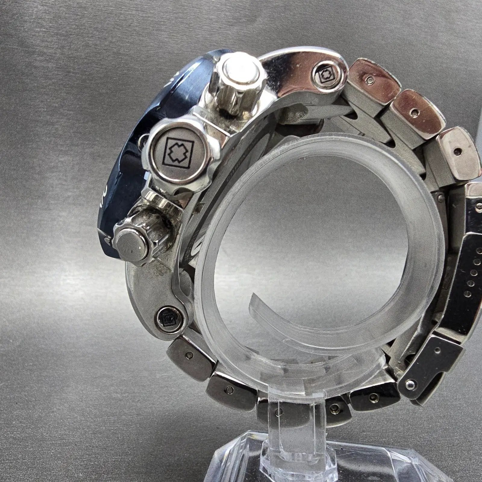 Invicta Venom Chronograph Watch Men 54mm Silver Dial Steel Date 25045 New Batt6
