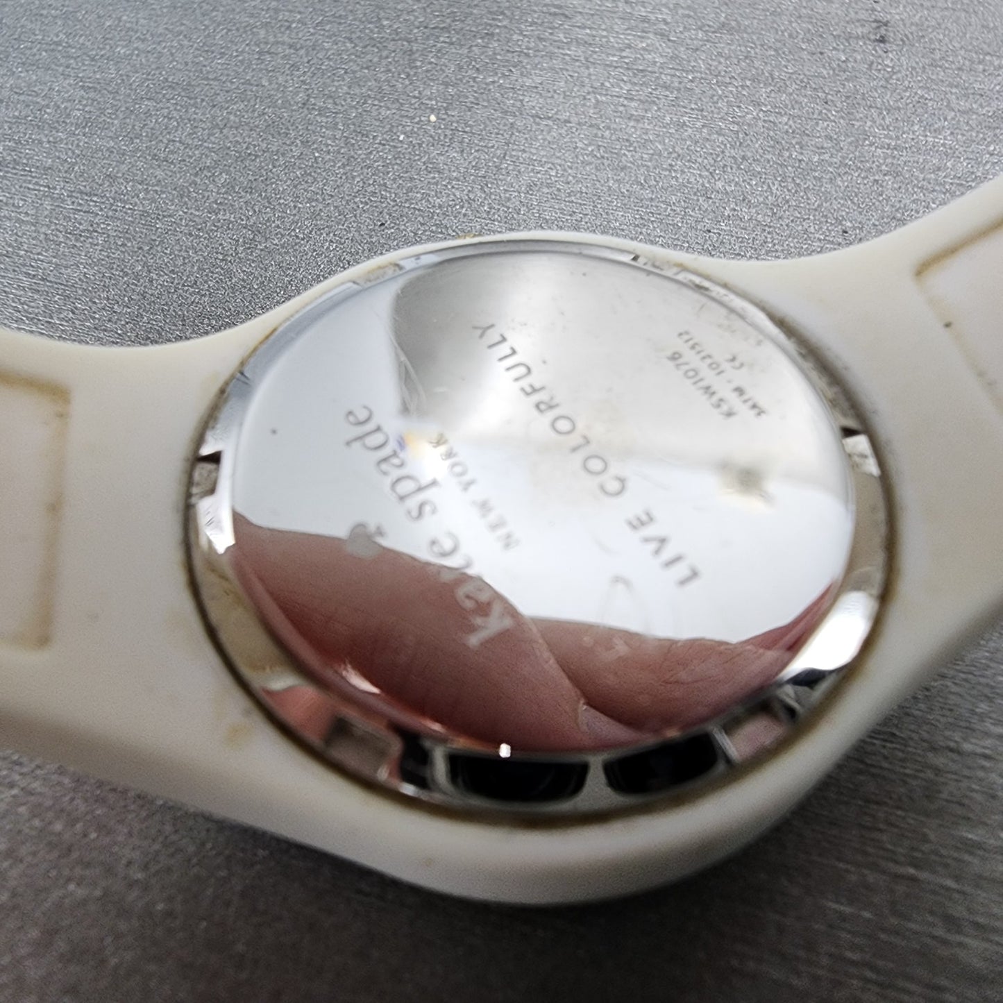 Kate Spade Rumsey Watch Women 31mm White Dial White Case Round New Battery9