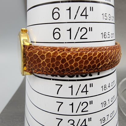 Tissot Watch Women 24mm White Dial Gold Tone Round A220 ETA 980.153 PARTS10