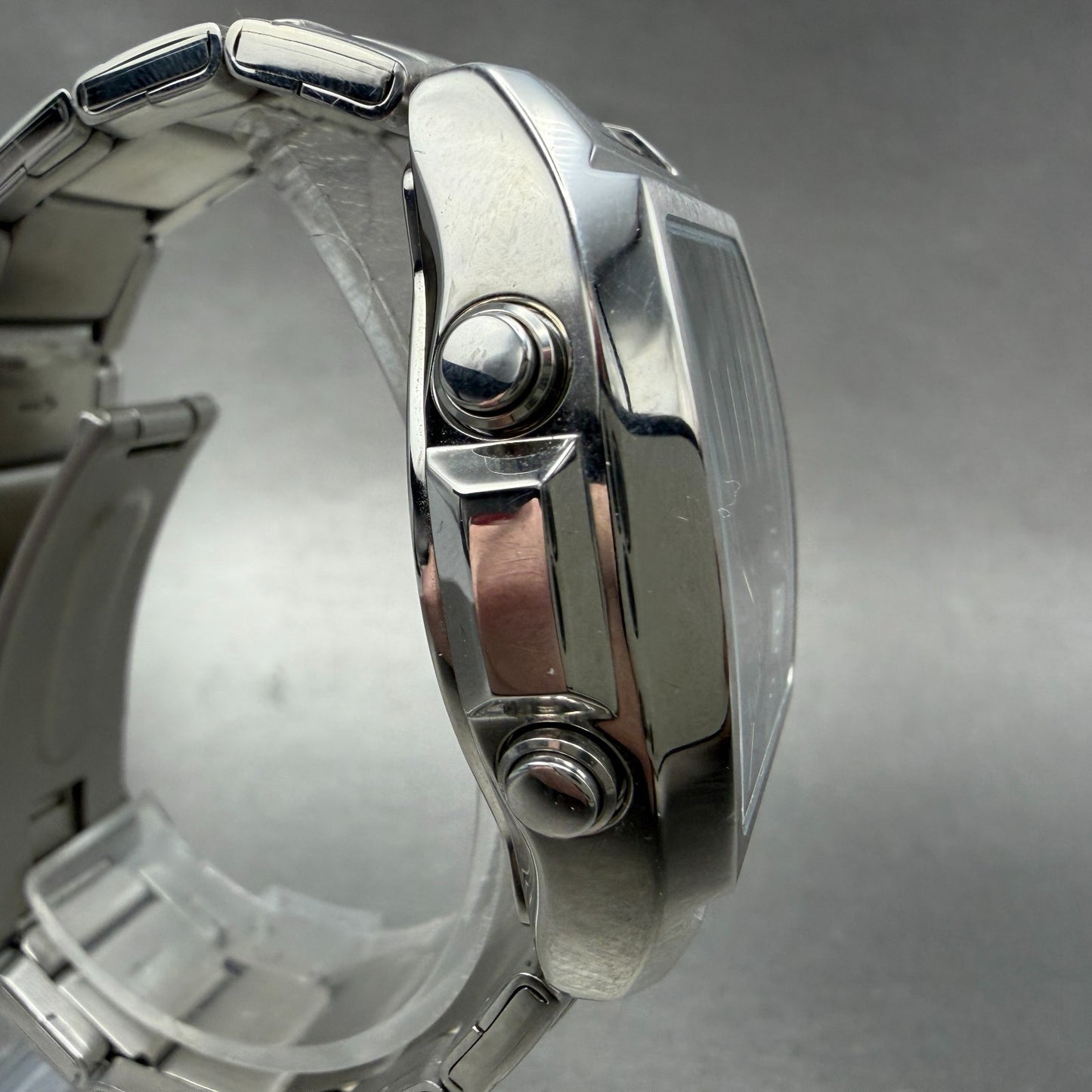 Casio Edifice EFA-120 Watch Men 38mm Analog Digital Steel Rectangle New Battery3