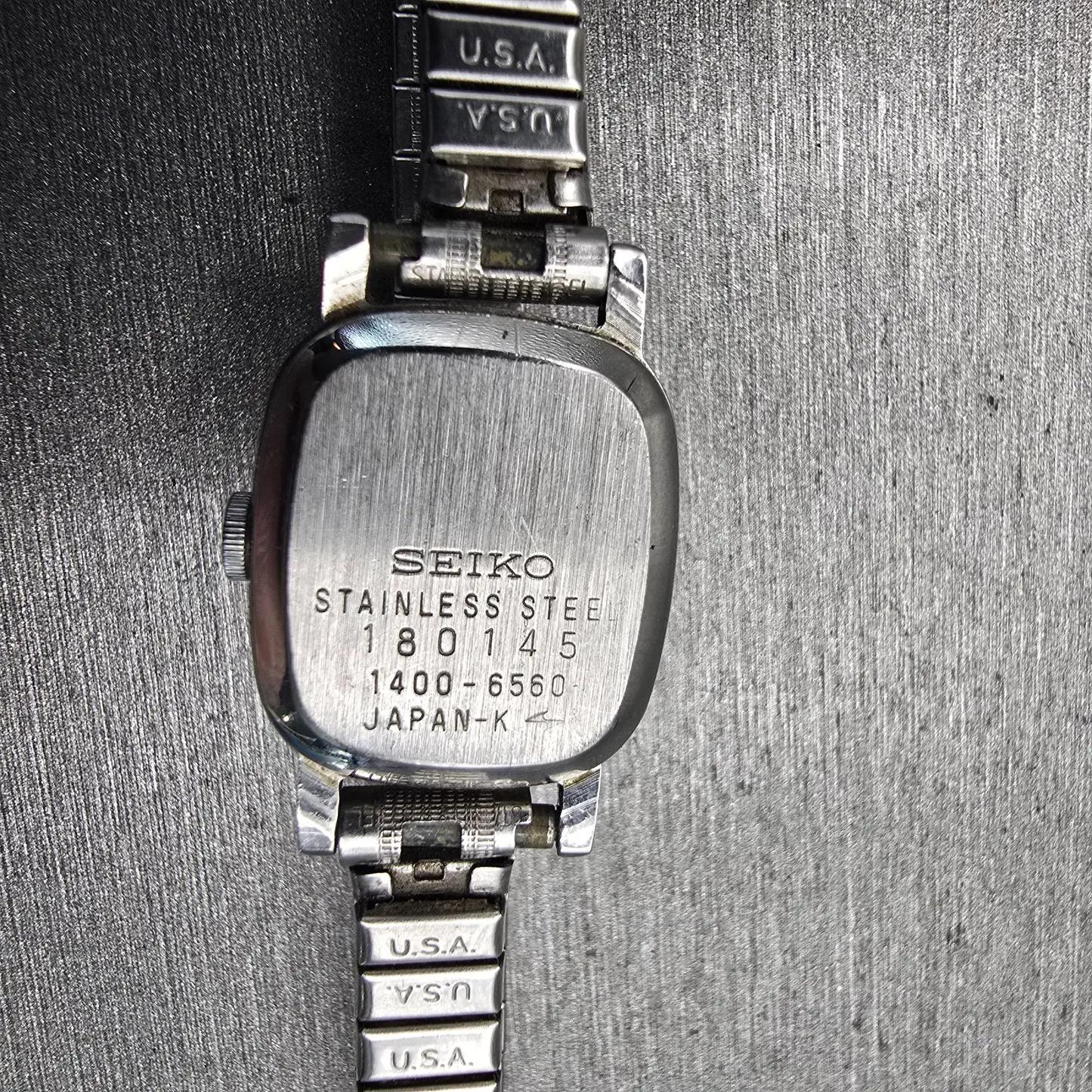 Seiko Watch Women 16mm Gray Dial Silver Tone Oval 1400-6560 New Battery Vintage10