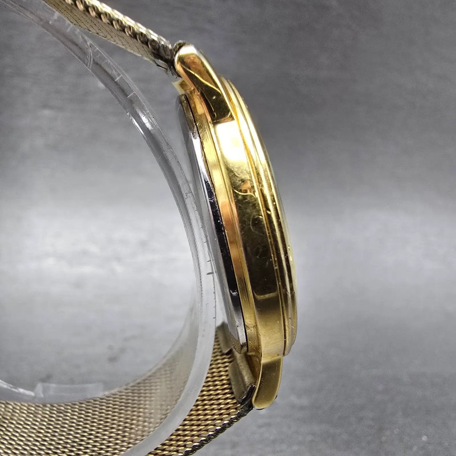Citizen Watch Men 33mm Champagne Dial Gold Tone Date 5510-K06860 New Battery3