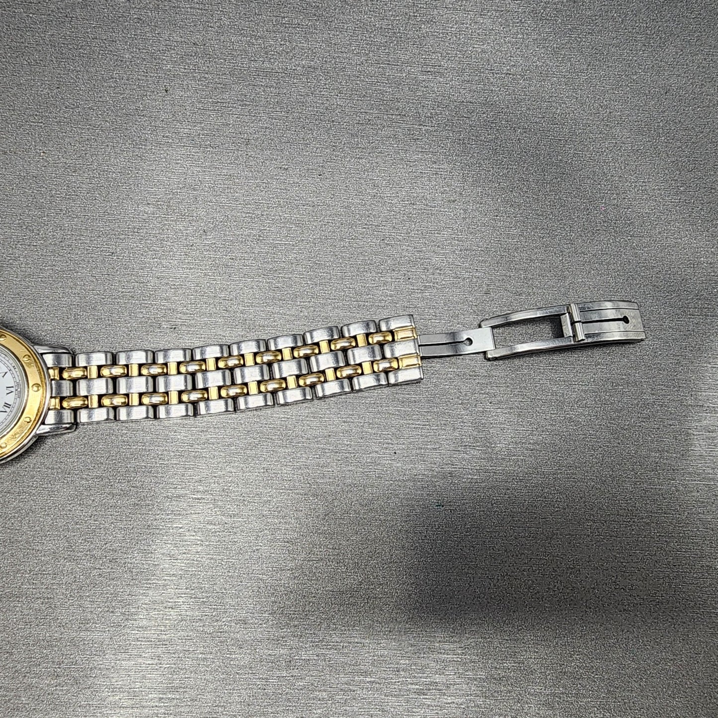 Raymond Weil Tango Watch Women 28mm White Two Tone Date Round BROKEN BAND NewBat7