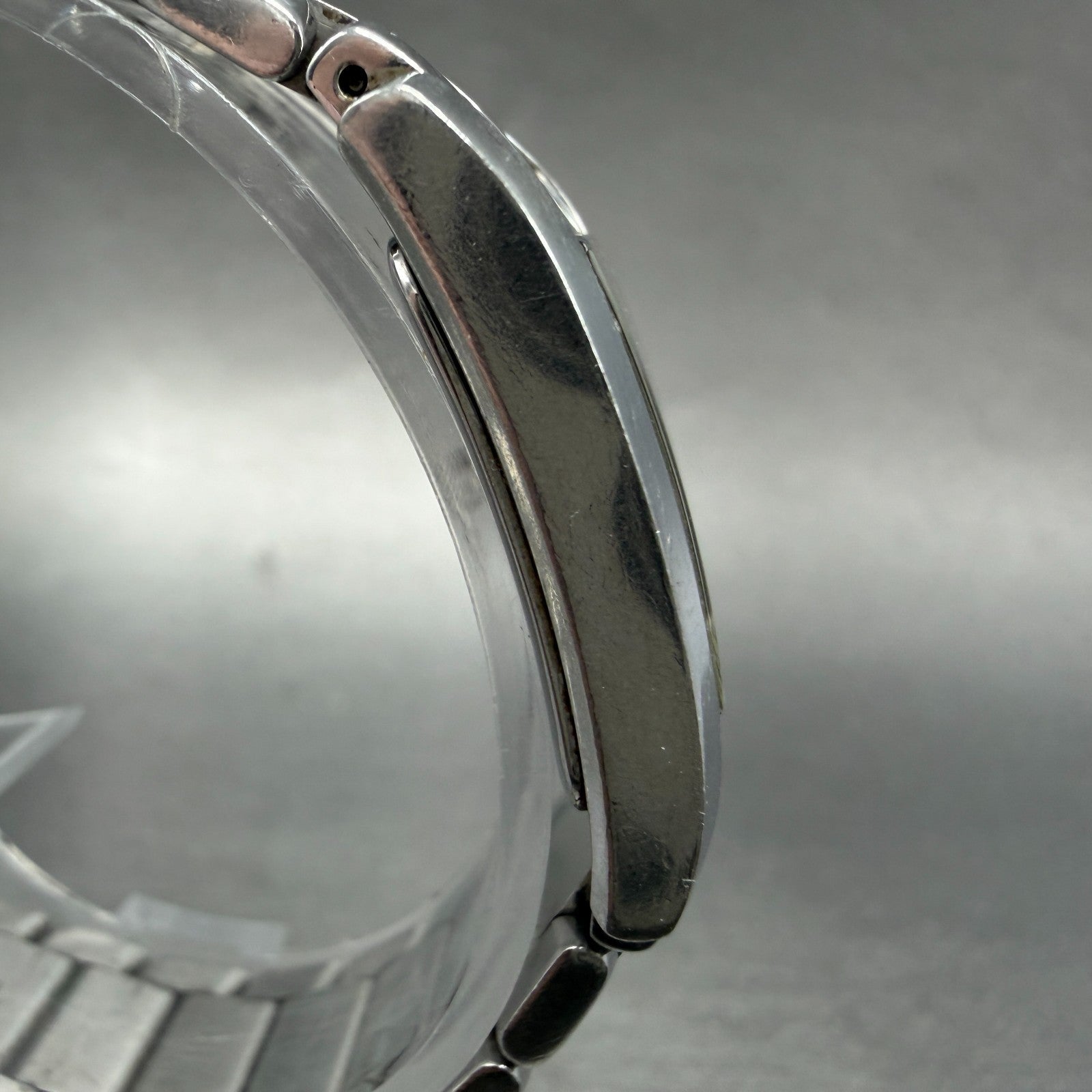 ESQ Tank Watch Women 21mm Blue Dial Silver Tone Small Seconds E5298 New Battery3