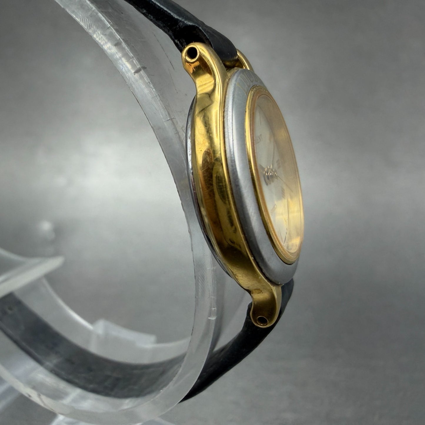 Seiko Lucent Watch Women 22mm Champagne Dial Two Tone Round 4N21-0340 New Batt3