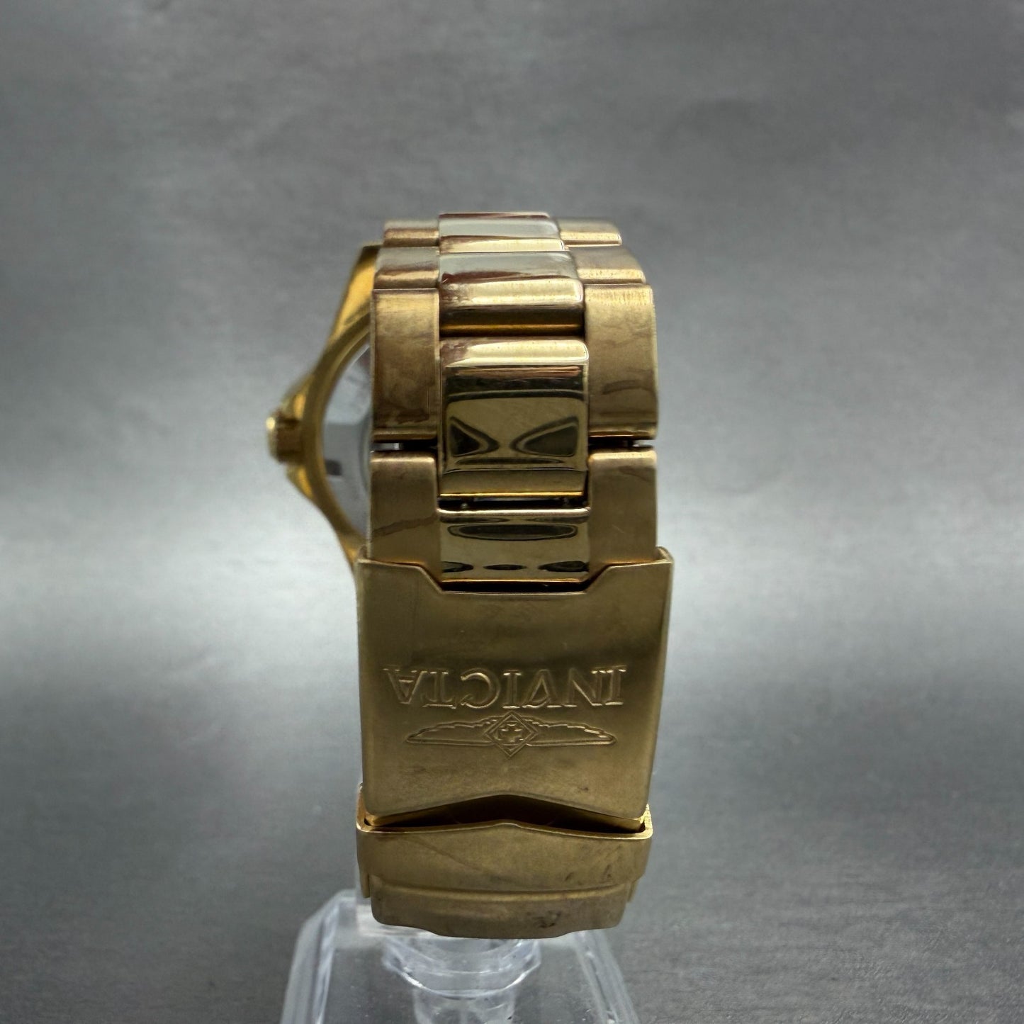 Invicta Pro Diver Watch Men 40mm Champagne Dial Gold Tone Date Automatic Runs7
