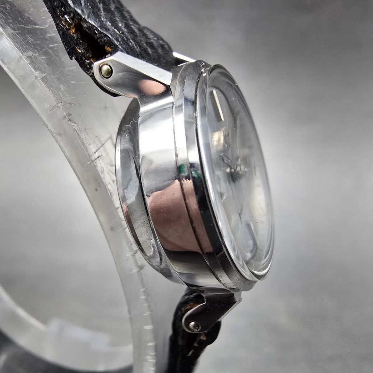Mido Oceanstar Powerwind Watch Women 19mm Silver Dial Steel Automatic VTG Runs3