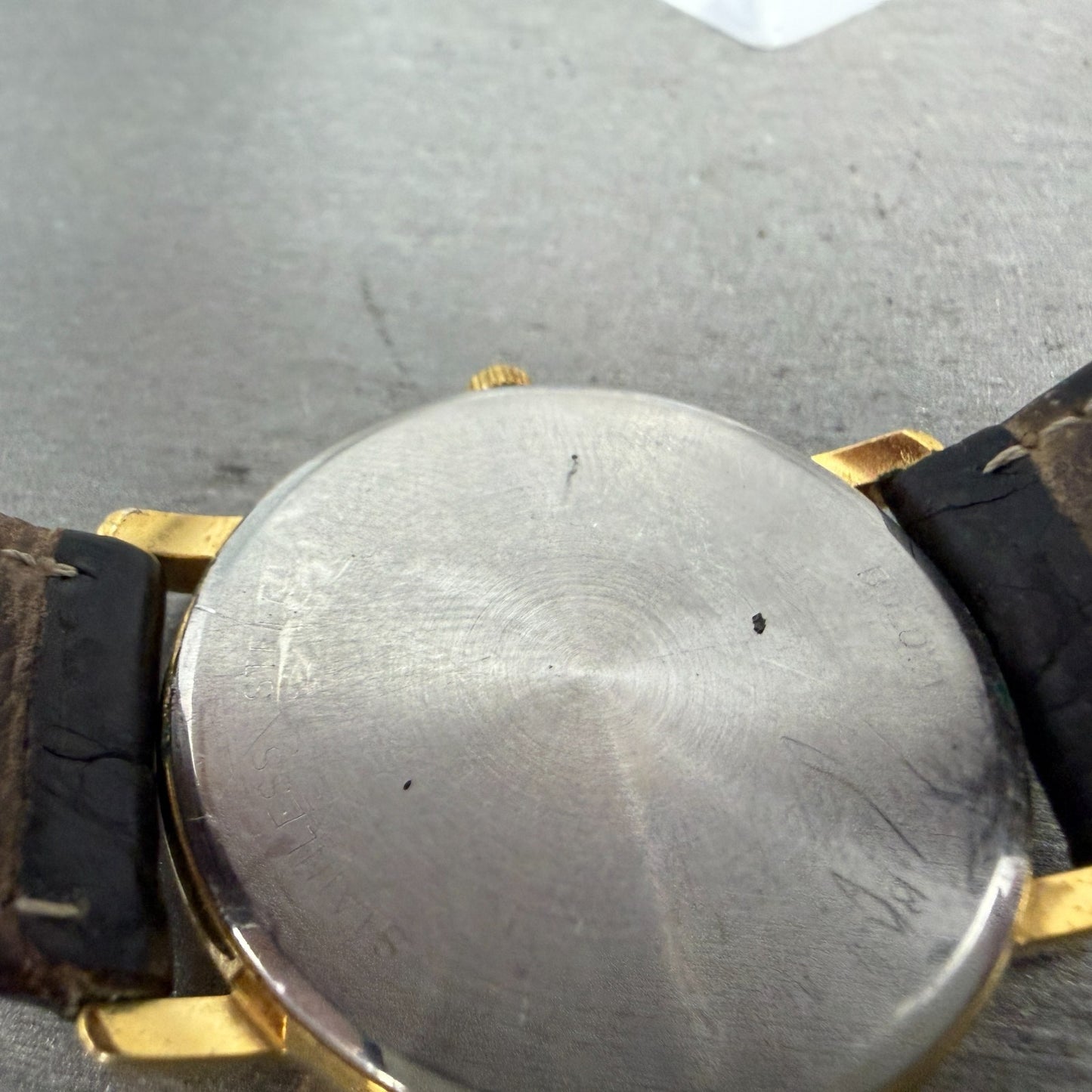 Bulova Watch Men 34mm White Dial Gold Tone Date Round 97B13 New Battery Vintage9