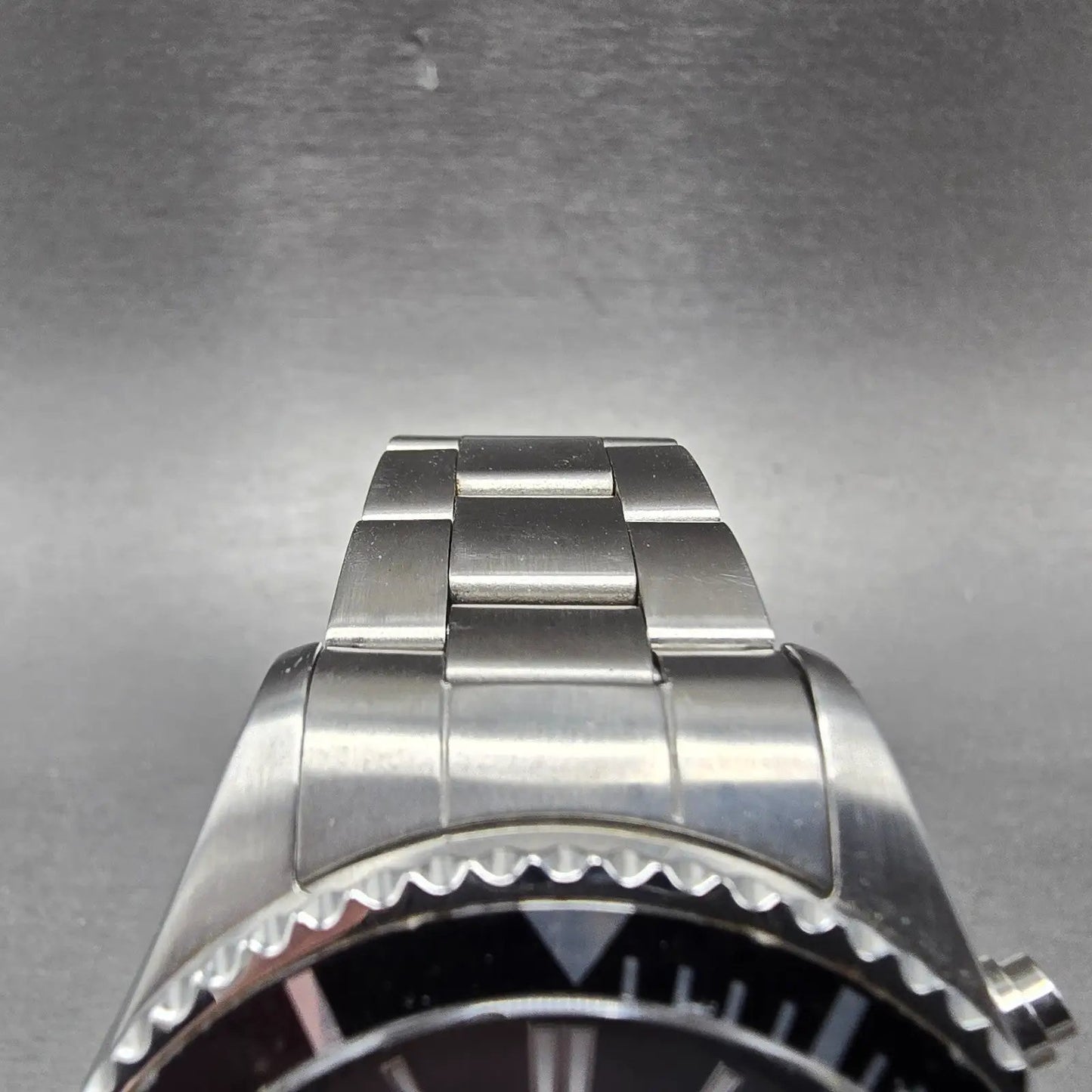 Elgin Dive Watch Men 44mm Black Dial Steel Atomic Solar Analog Digital Runs READ5