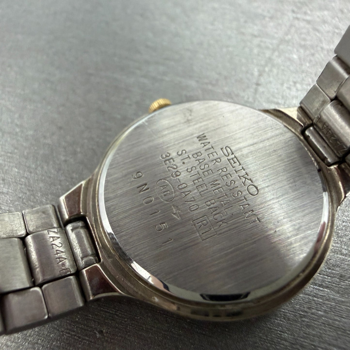 Seiko Creo Watch Women 24mm White Dial Two Tone Date 3E29-0A70 New Battery9
