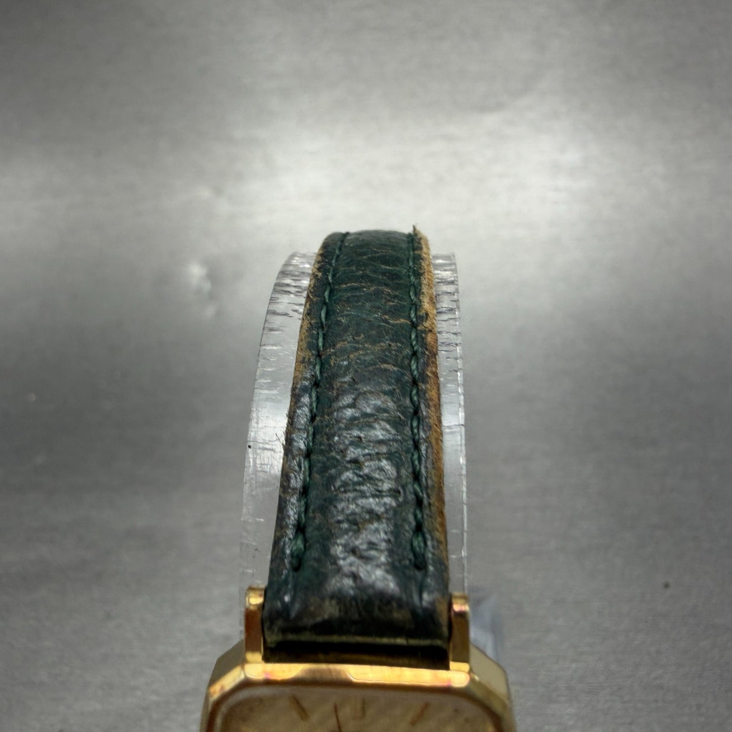 Seiko Exceline Watch Women 21mm Gold Dial Gold Tone Hexagon 1221-5010 New Batt 44