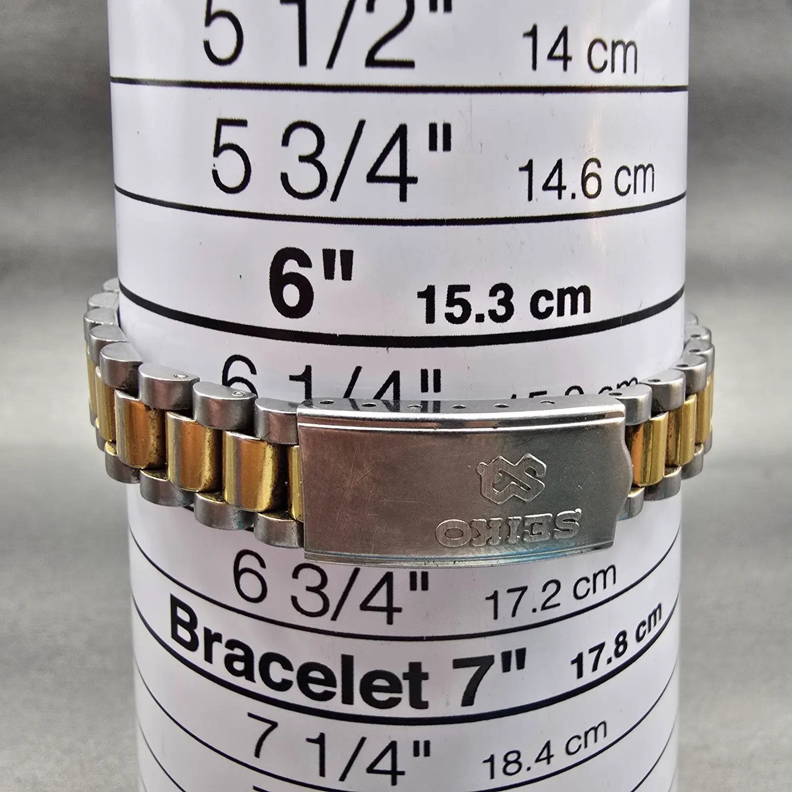 Seiko SQ Watch Women 24mm Gold Dial Two Tone Daydate Round 3Y03-0160 New Battery9
