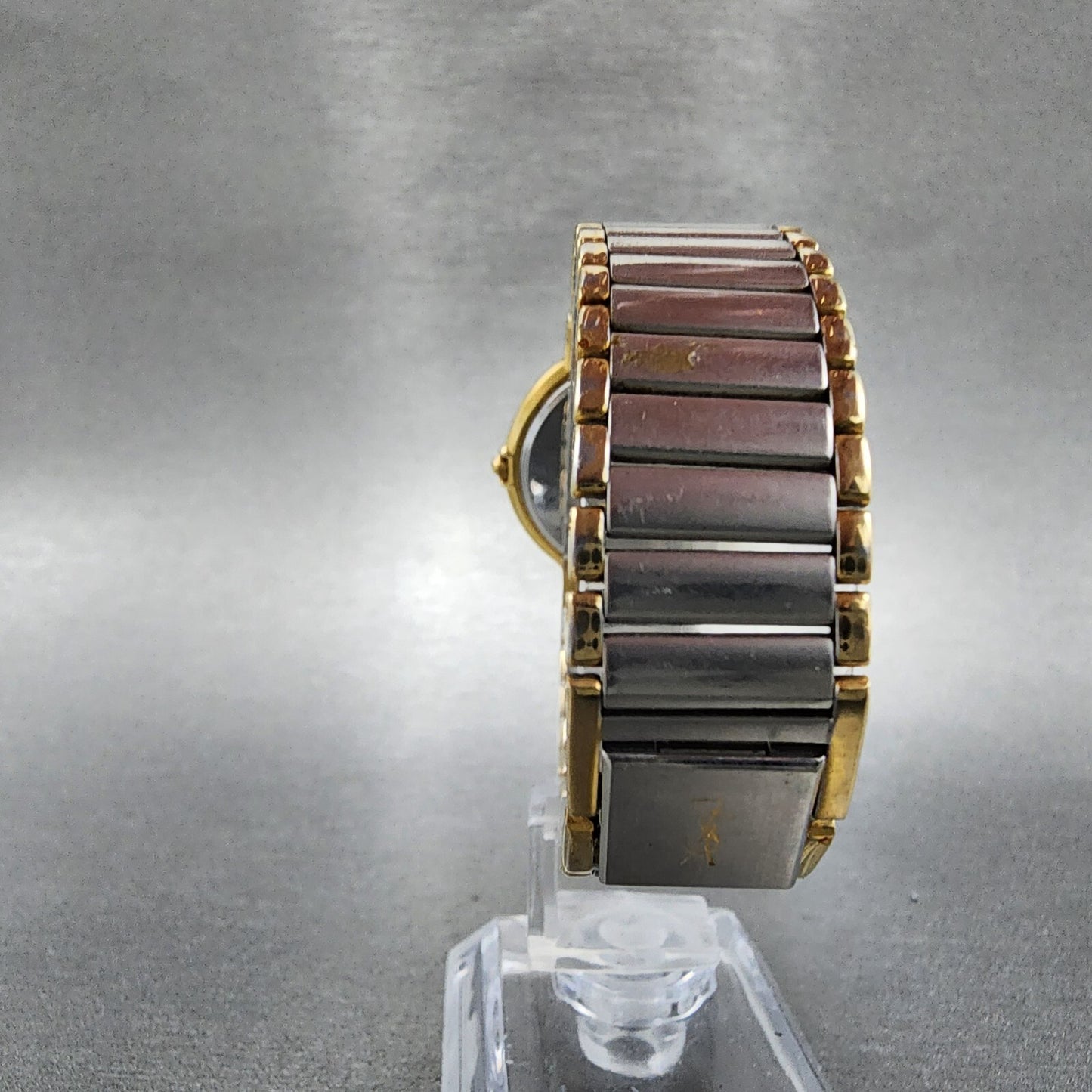 Yves Saint Laurent Watch Women 29mm Champagne Dial Two Tone Round New Battery7