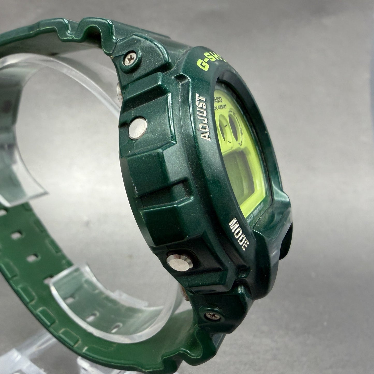 Casio G-Shock DW-6900CC Watch Men 50mm Digital LCD Green  Alarm Chrono New Batt3