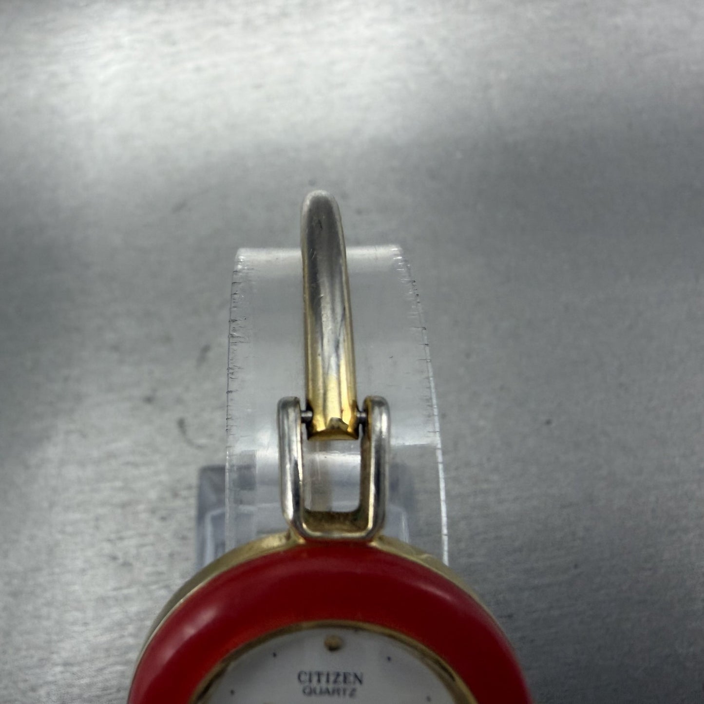 Citizen Watch Women 26mm White Dial Gold Tone Interchangeable Bezel New Bat5