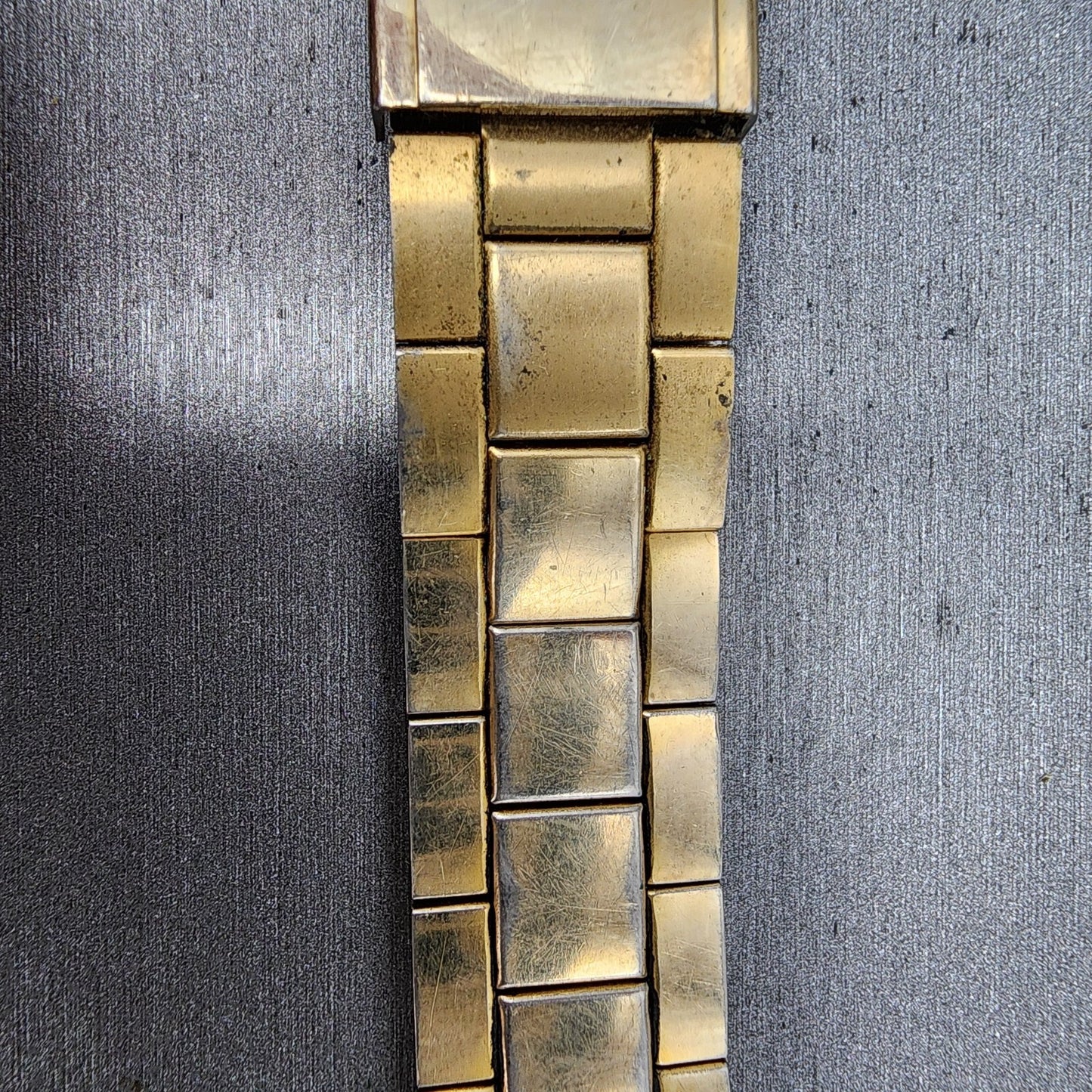 Omega Watch Bracelet 18mm 10KT Gold Filled Duchess USA Vintage Tri Folding Clasp4