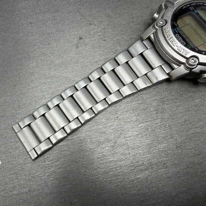 Casio ProTrek PRT-300 Watch Men 47mm Silver Digital Alit-Thermo PARTS7