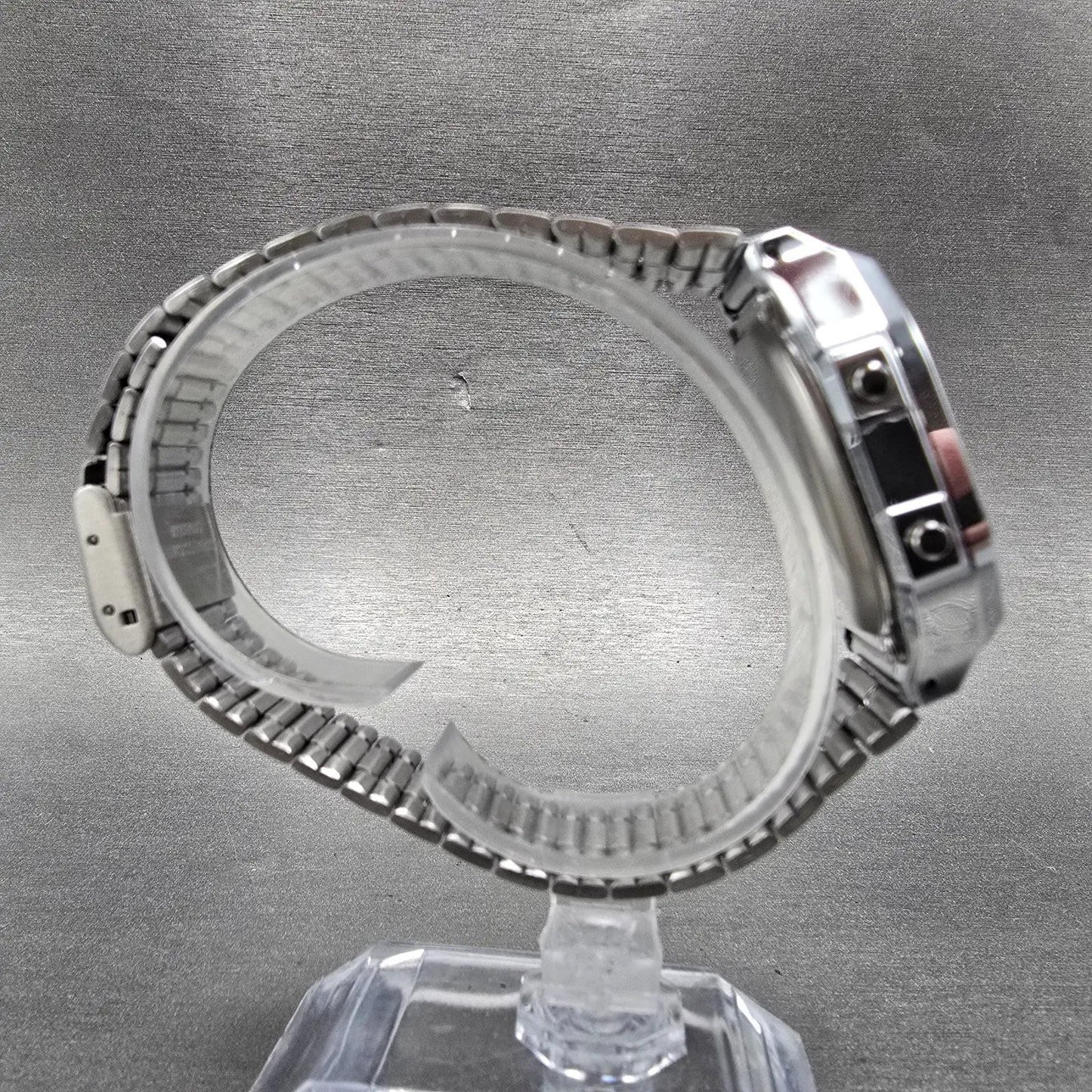 Casio A168 Illuminator Watch Men 36mm Digital Steel Alarm Chronograph New Batt J8