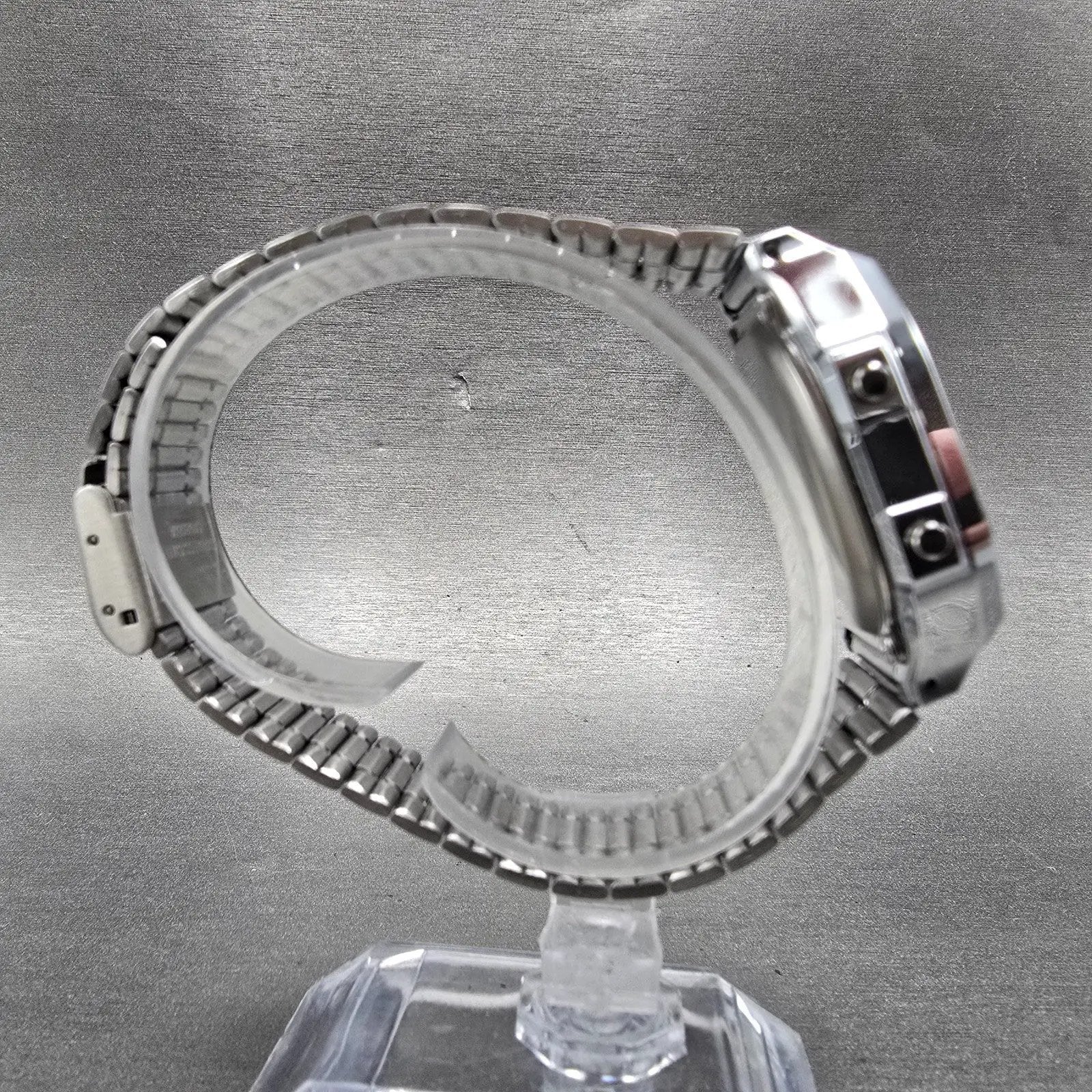 Casio A168 Illuminator Watch Men 36mm Digital Steel Alarm Chronograph New Batt J8