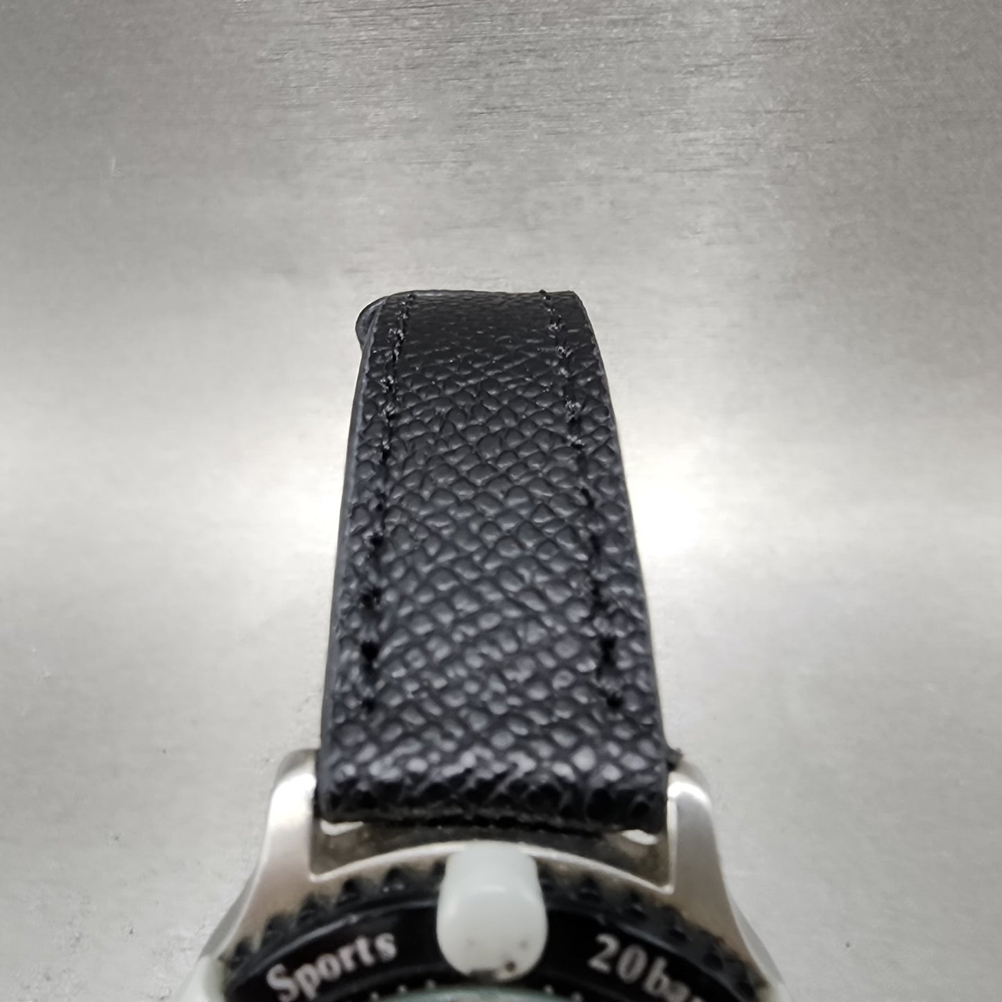 Orient Town & Country Dive Watch Men 37mm Black Dial Silver Tone Date NewBattery4
