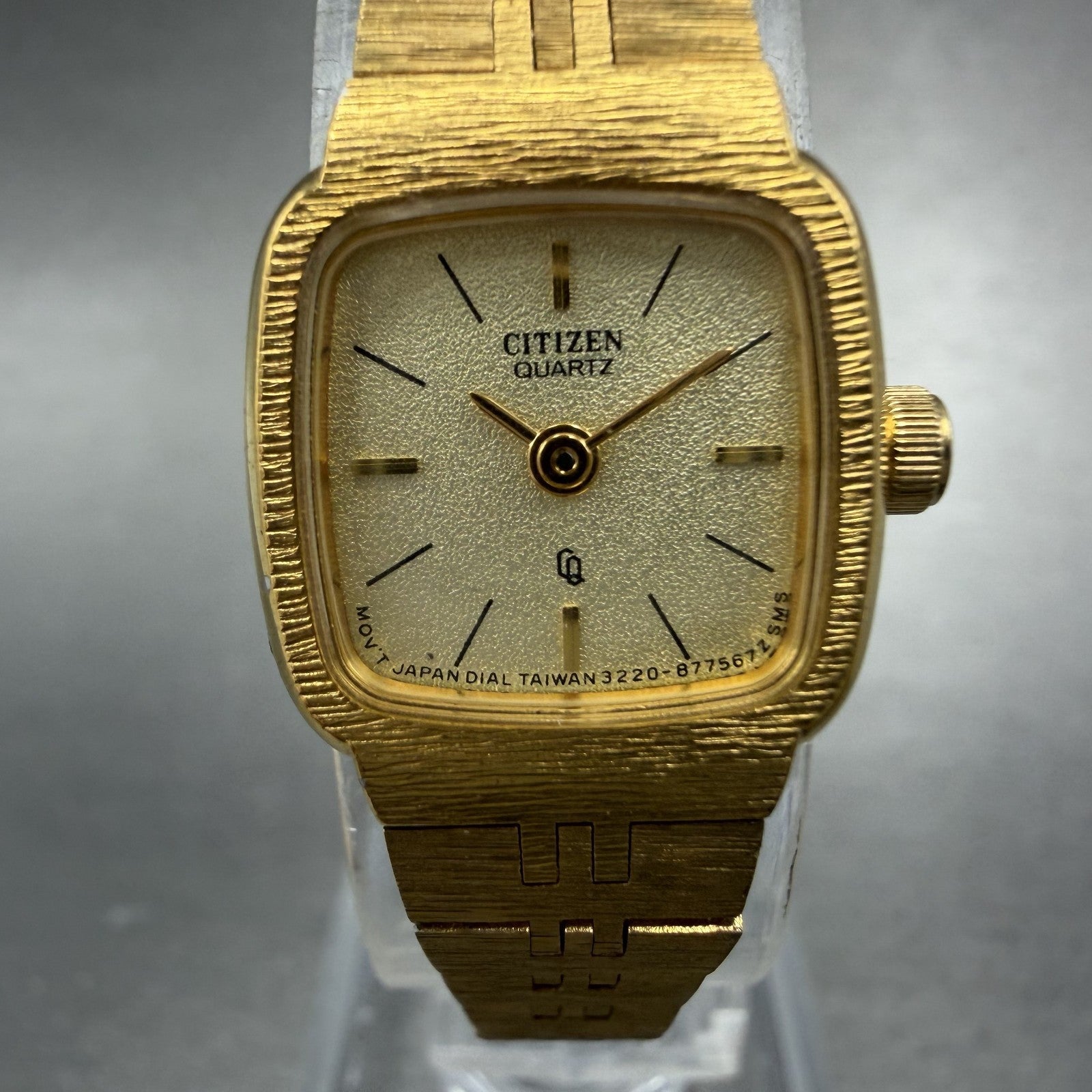 Citizen CQ Watch Women 17mm Champagne Dial Gold Tone 3220-893417 New Battery1
