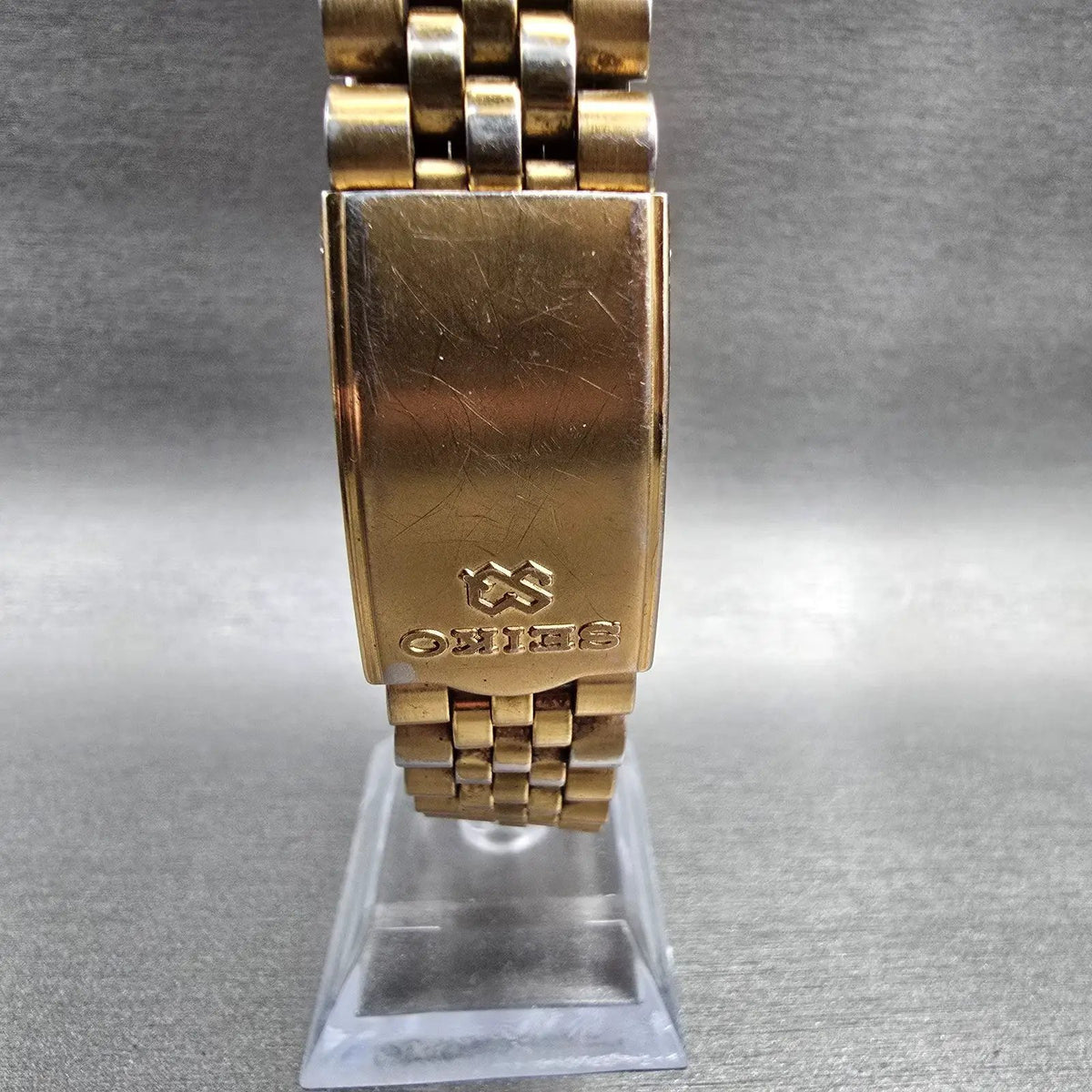 Seiko President Watch Men 35mm Gold Dial Gold Daydate 5Y23-8A61 New Battery VTG4