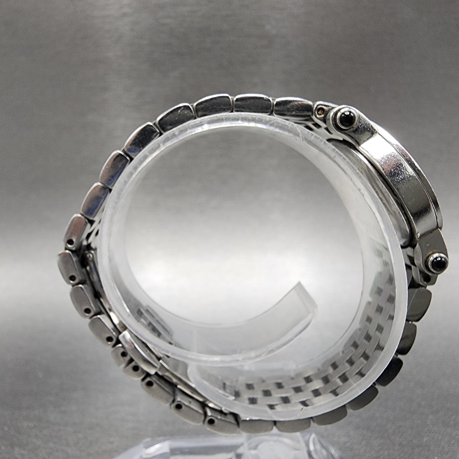 Bulova Accutron Watch Women 24mm MOP Dial Silver Tone Diamond Accents New Batt8