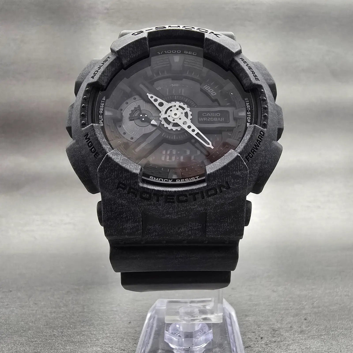 Casio G-Shock GA-110HT Watch Men 51mm Black Dial Black Chrono Alarm New Battery5