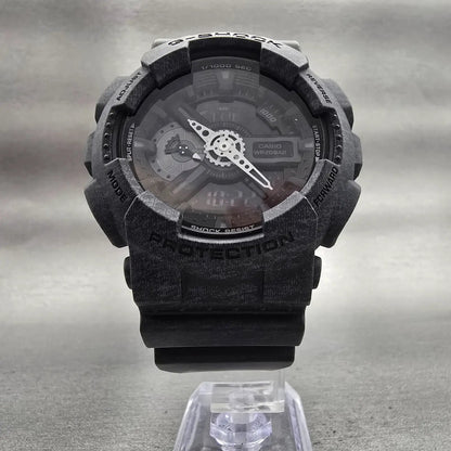 Casio G-Shock GA-110HT Watch Men 51mm Black Dial Black Chrono Alarm New Battery5