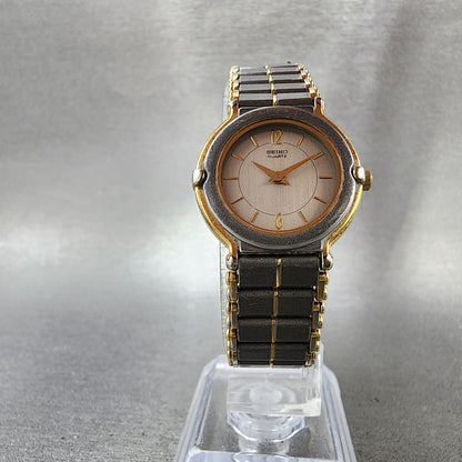 Seiko Watch Women 24mm Gray Dial Two Tone Round 2p20001h New Battery5