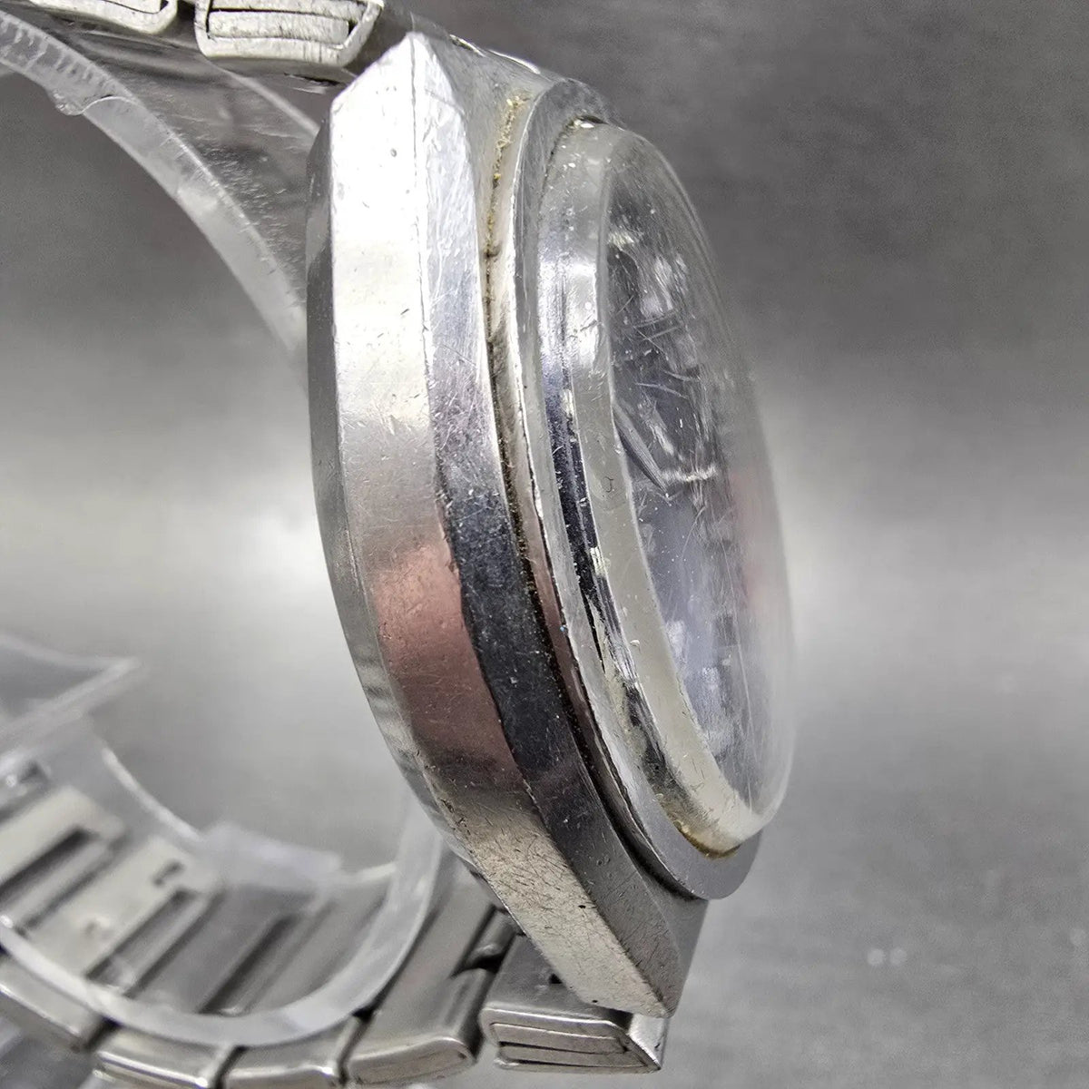 Seiko Bellmatic Watch Men 39mm Blue Dial Silver Tone Dyadate 4006-6040 PARTS5