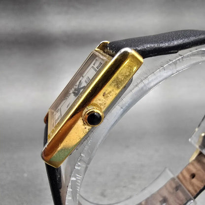 Citizen CQ Watch Women 17mm White Dial Gold Tone Rectangle 3220-945174 New Batt2