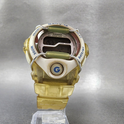 Casio Baby G Watch Women 39mm Digital Clear Case round BGT100 New Battery5