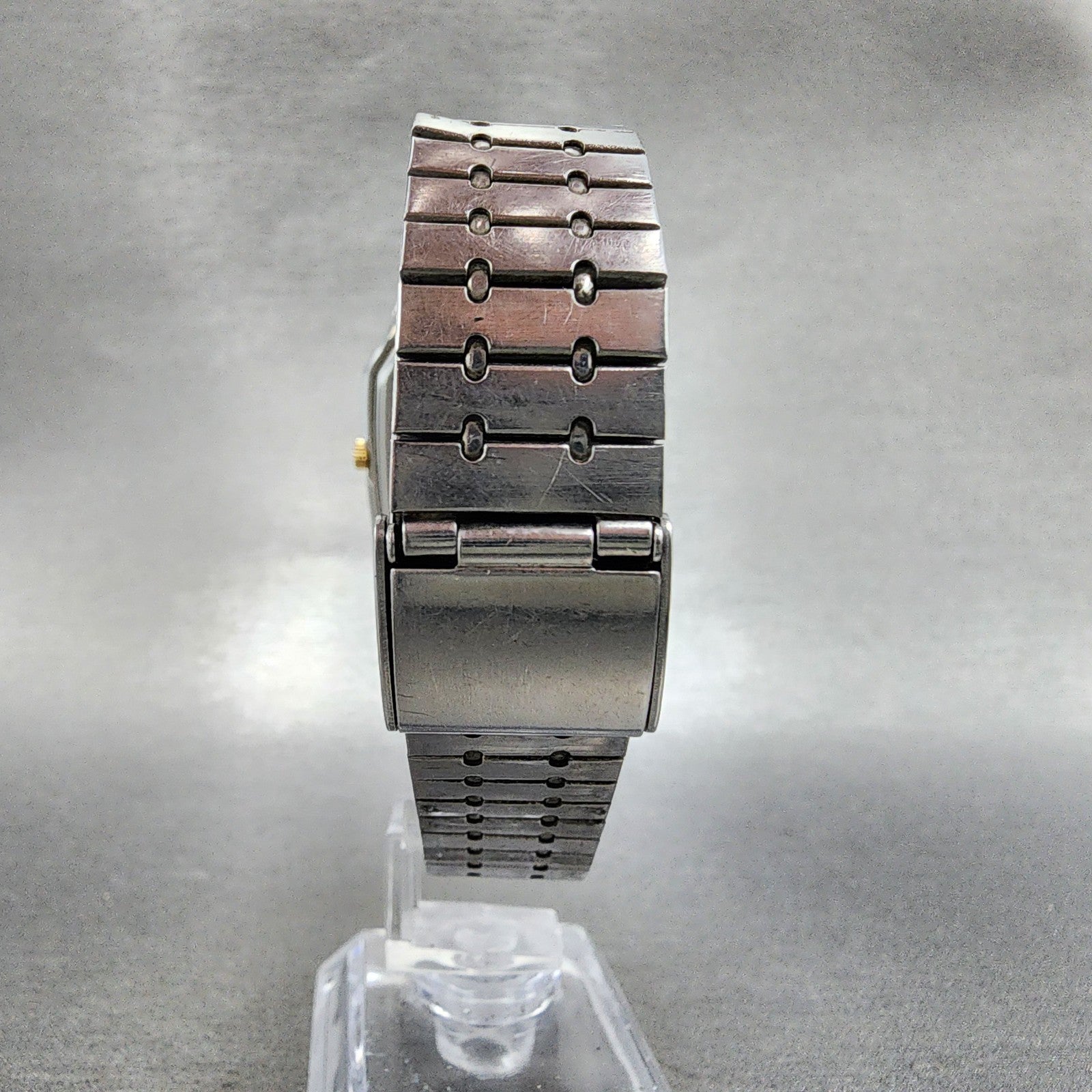 Seiko Analog Digital Watch Men 32mm White Dial Two Tone Alarm H4495150 PARTS8