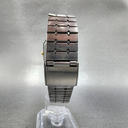 Seiko Analog Digital Watch Men 32mm White Dial Two Tone Alarm H4495150 PARTS8