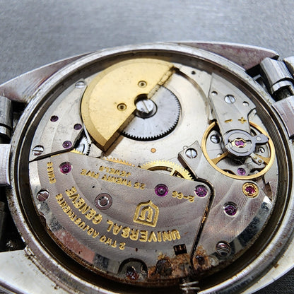 Universal Geneve White Shadow Automatic Watch men 35mm White Dial 866101PARTS12