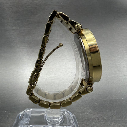 Michael Kors Watch Women 39mm MOP Dial Gold Tone Date Round MK-5071 New Batt8
