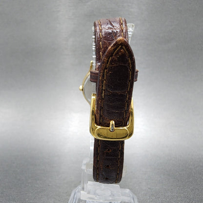 Seiko Spirit Watch Women 27mm White Dial Gold Tone 5e31-6c8a New Battery