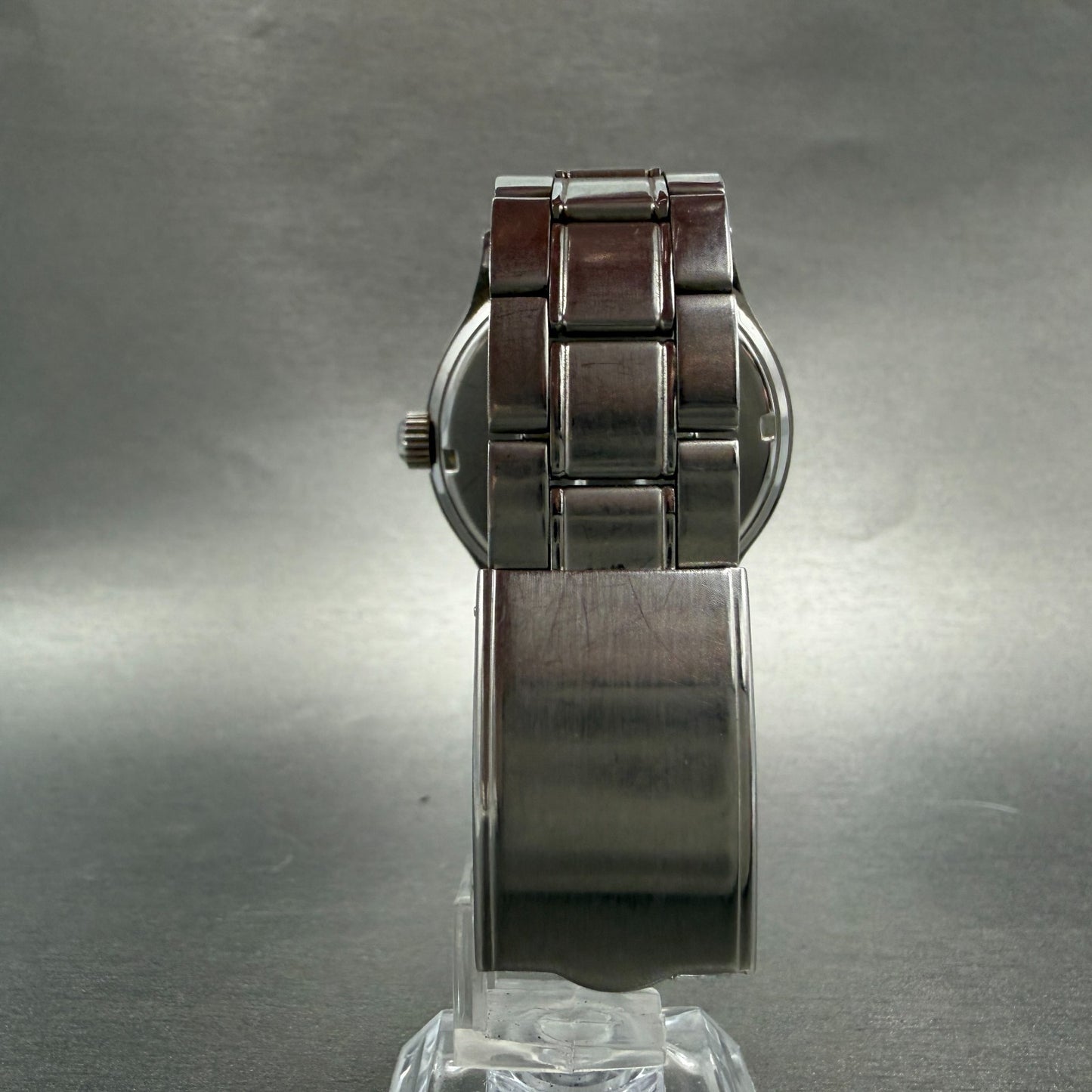 Seiko Alba Watch Men 38mm Black Dial Silver Tone Daydate 7N43-0BA0 New Battery6
