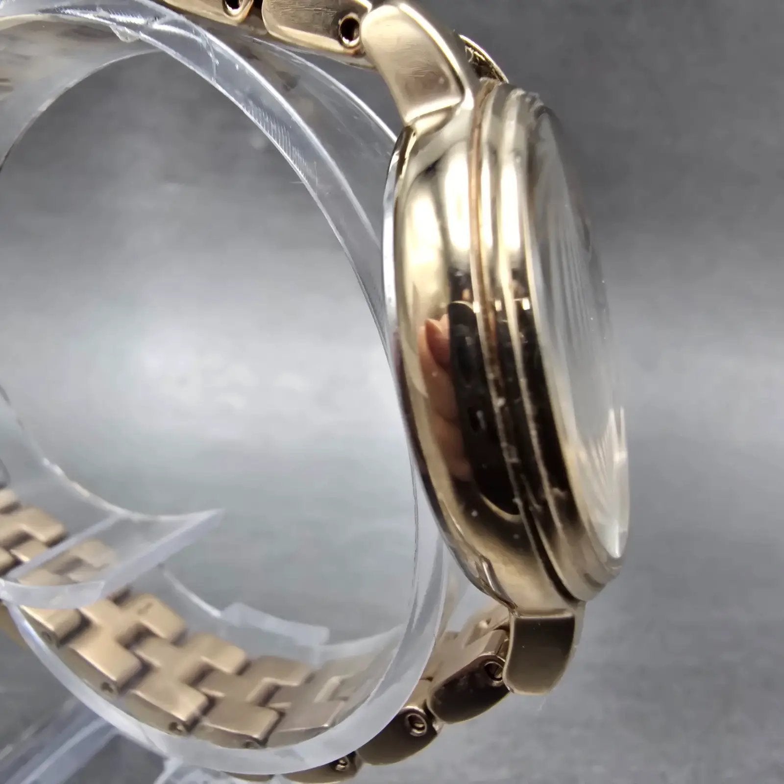 Citizen Eco-Drive Watch Women 31mm Beige Dial Rose Gold Tone Date Round Runs3