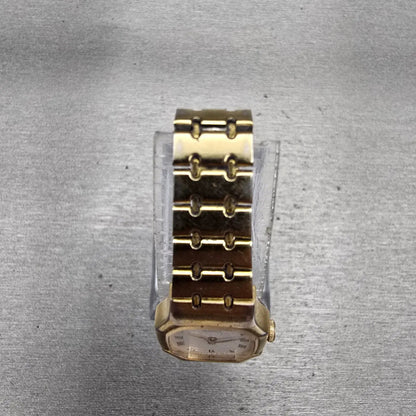 Seiko Watch Women 17mm White Dial Gold Tone Oval 2Y00-5509 New Battery Vintage4