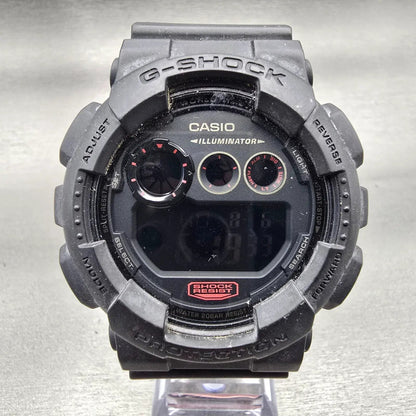 Casio G-Shock GD-120MB Watch Men 51mm Black Red Chronograph Alarm New Battery0
